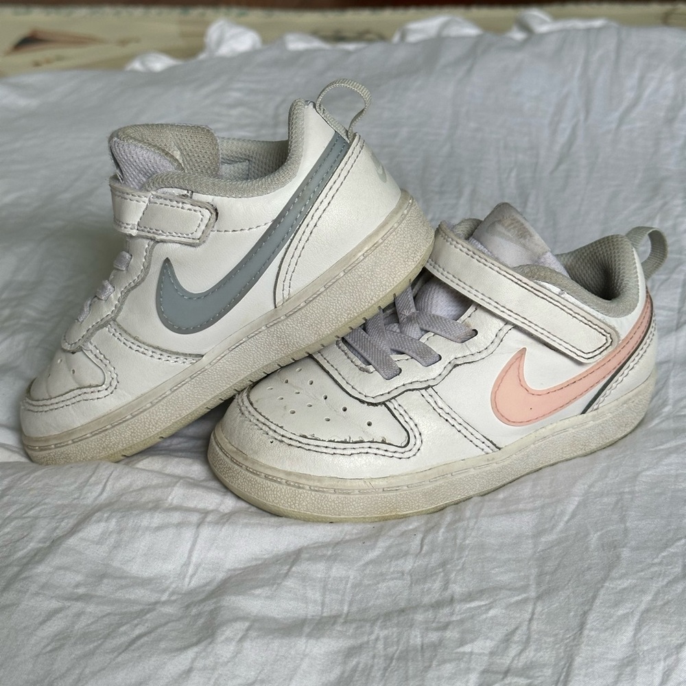 Nike toddler baby pink and blue airforces